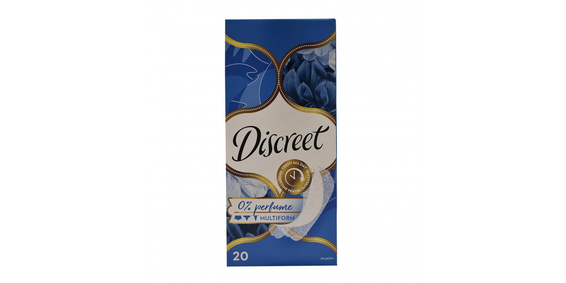Միջադիր DISCREET PANTY LINERS 0% PERFUME SP 20(107774) (7774)