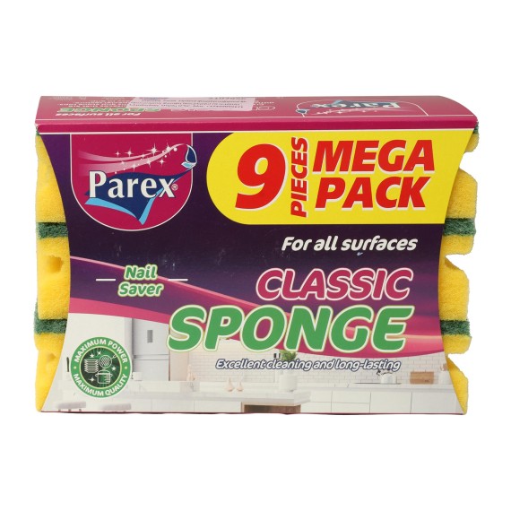 Kitchen sponge and scourer PAREX Եղունգները պաշտպանող 9 հատ (112044) 