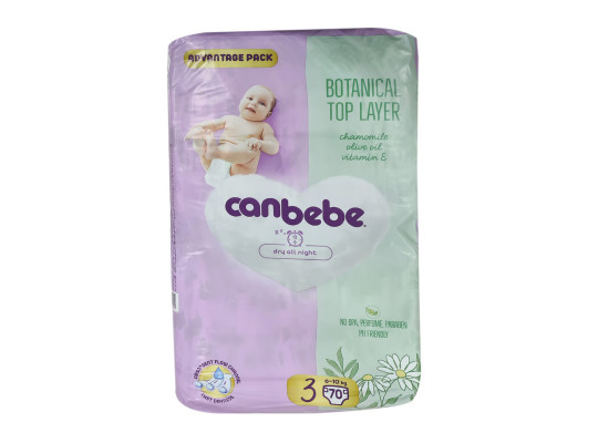 Տակդիր CANBEBE Տակդիր N3 ADV Midi 70հատ (165291) 