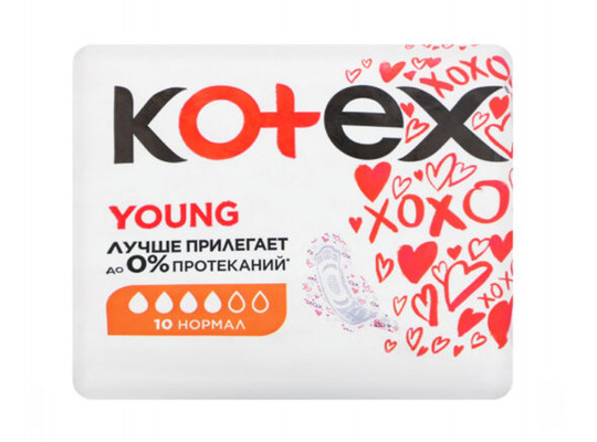 Միջադիրներ KOTEX YOUNG NORMAL 10PC(542881) 2881