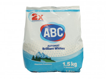 Стиральный порошок и гель ABC Լեռնային թարմություն ավտոմատ սպիտակ լվացքի համար 1.5 կգ (171164) 