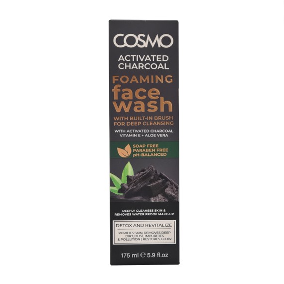 Body and face care COSMO Դեմքի Լվացվելու Փրփուր Խոզանակով Ածուխ 175մլ (174380) 