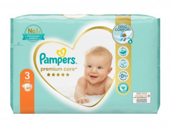 Diaper PAMPERS PREMIUM N3 (5-9KG) 40PC (379337) 