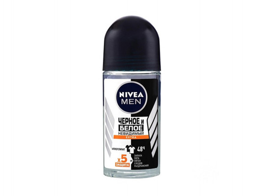 Deodorant NIVEA 85392 ROLL-ON BLACK &WHITE INVISIBLE EXTRA 50ML 730084
