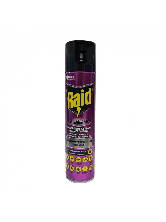 Insect repellent RAID ԽԱՎԱՐԱՍԵՐՆԵՐԻ ԵՎ ՄՐՋՅՈՒՆՆԵՐԻ ԴԵՄ 3-Ը 1-ՈՒՄ 400ՄԼ (203035) 