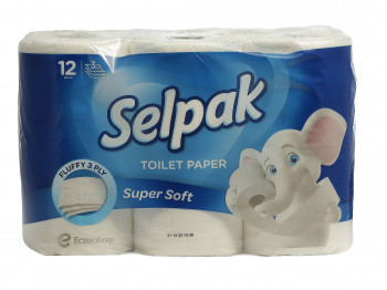 Туалетная бумага SELPAK Սպիտակ 12 հատ (204508) 