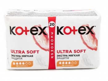 Towels KOTEX ULTRA SOFT NORMAL DUO 20PC (542676) 
