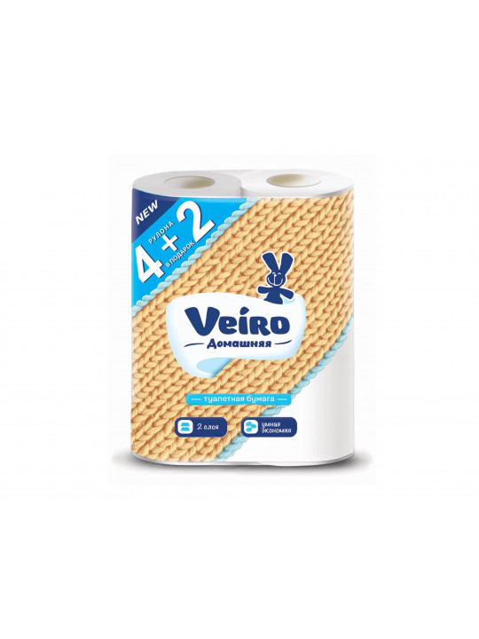 Туалетная бумага VEIRO STANDART HOME PROMO 2PL 4+2PC 1S26 (934528) 