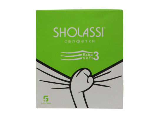 Անձեռոցիկ SHOLASSI EXTRA SOFT 3 60 PC (231555) 