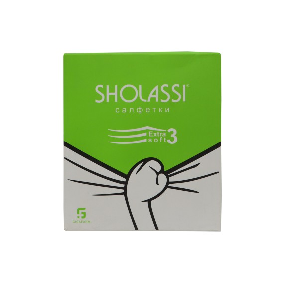 Անձեռոցիկ SHOLASSI EXTRA SOFT 3 60 PC (231555) 