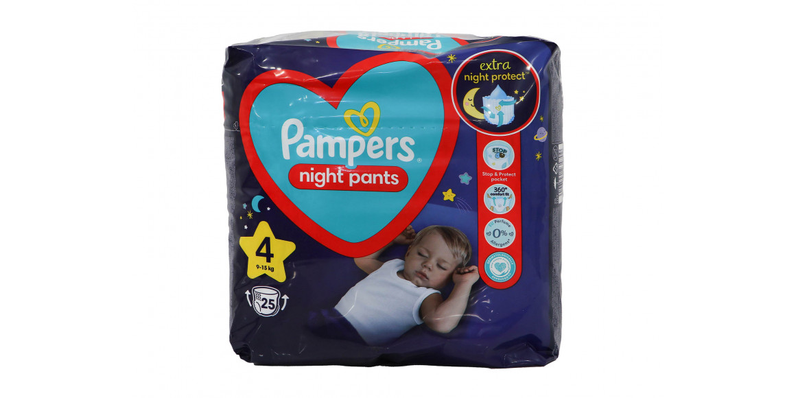 Подгузник PAMPERS NIGHT PANTS S4 4X25 (234709) 