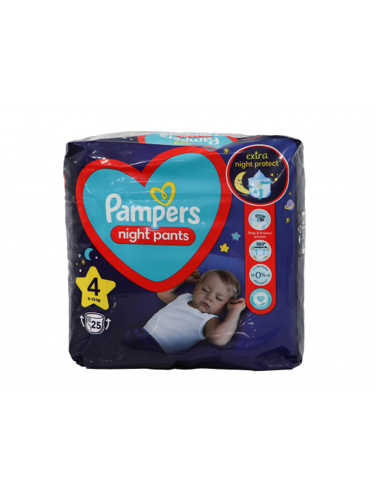 Diaper PAMPERS NIGHT PANTS S4 4X25 (234709) 