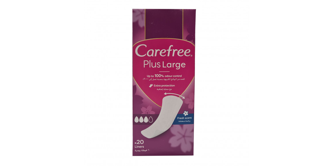 Միջադիր CAREFREE Large Plus Բուրումնավետ 20հ (257037) 