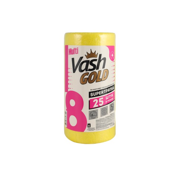 Cleaning cloth VASH GOLD Ունիվերսալ 25 թերթ 4+1 մ (307840) 