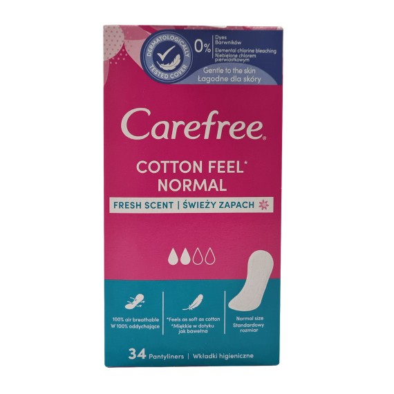 Проклада CAREFREE Fresh Բուրումնավետ,Շնչող 34հ (312365) 
