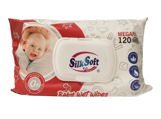 Wet wipe SILK SOFT PREMIUM 120 PC (322092) 