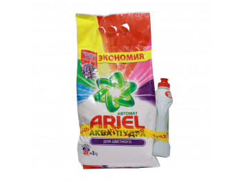 Լվացքի փոշի ARIEL BU Ariel Color 3kg + Fairy Apple 450ml (333221) 