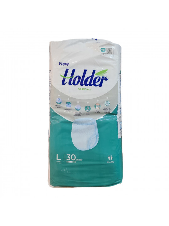 Подгузник HOLDER Տակդիր Մեծերի Վարտիք LARGE 30 L (346554) 