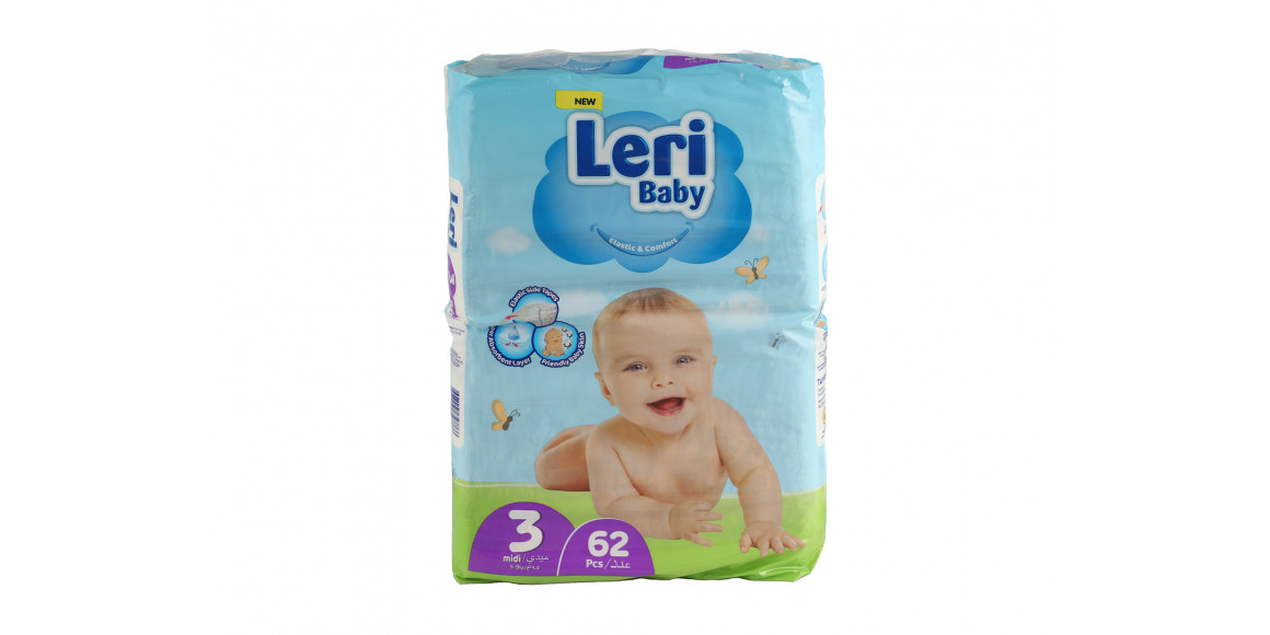 Подгузник LERI BD MIDI E JUMBO 62 N3 (347766) 