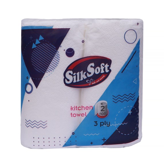 Paper towel SILK SOFT KITCHEN PAPER TOWEL PREMIUM 3 LAYER 2PC (370438) 