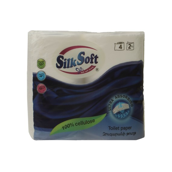 Туалетная бумага SILK SOFT 2Շ 4 ՀԱՏ (010139) 