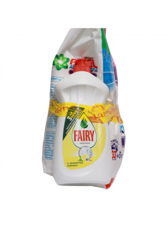 Стиральный порошок ARIEL BU Ariel Color 5kg + Fairy Lemon 450ml (412585) 