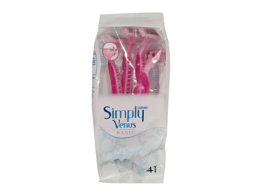 Аксесуар для бритья GILLETTE Simply Venus3 Pink x4 (456758) 