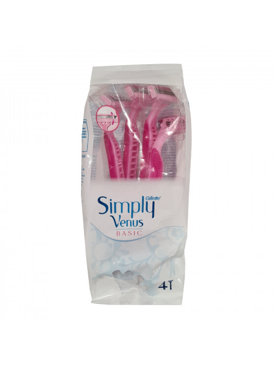 Սափրվելու պարագա GILLETTE Simply Venus3 Pink x4 (456758) 