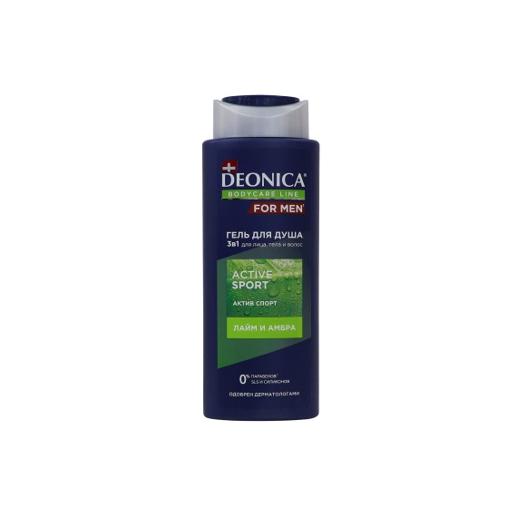 Shower gel DEONICA 309677 FOR MEN ACTIVE SPORT 250 ML (499677) 