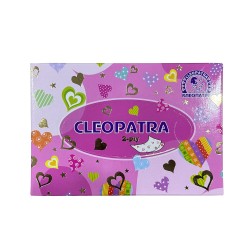 Napkin CLEOPATRA Անձեռոցիկ Փոքր Հոլոգրաֆիկ Երկշերտ Տուփով Տպագ. 130հ (500841) 
