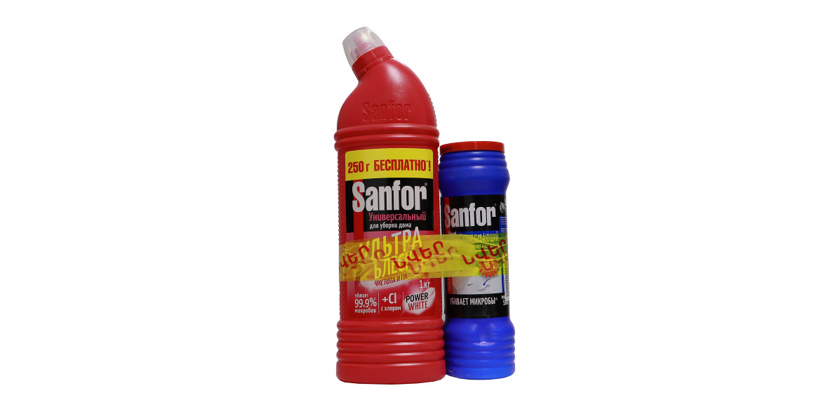 Очищающий жидкость S. SANFOR Ultra Shine 1KG + S.R-Complex Powder 500g (524782) 