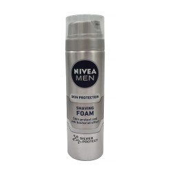 For shaving NIVEA 81371 SHAVING FOAM SILVER PROTECT 200ML (540181) 