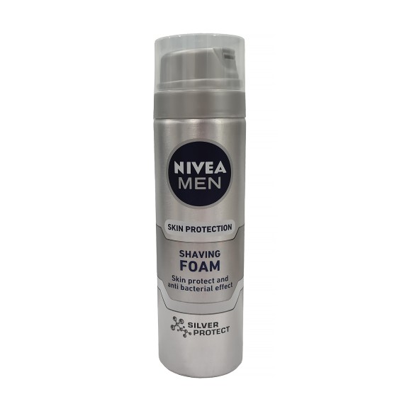 Սափրվելու համար NIVEA 81371 SHAVING FOAM SILVER PROTECT 200ML (540181) 
