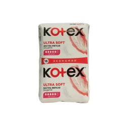 Միջադիր KOTEX ULTRA SOFT SUPER DUO PADS 1X16 (542690) 