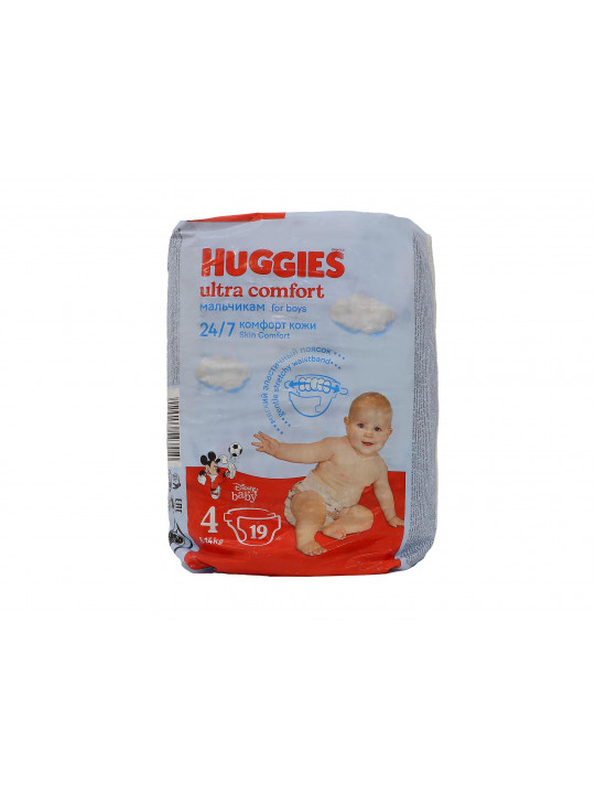 Տակդիր HUGGIES ULTRA COMFORT BOYS N4 (8KG) 19PC (543550) 