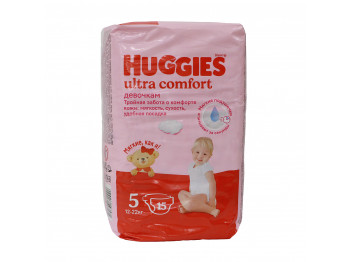 Diaper HUGGIES ULTRA COMFORT GIRLS 15 PC (543581) 