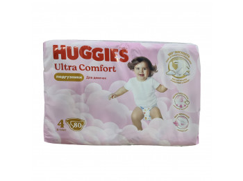 Подгузник HUGGIES ULTRA GIGA N4 GIRL 80 PC (543680) 