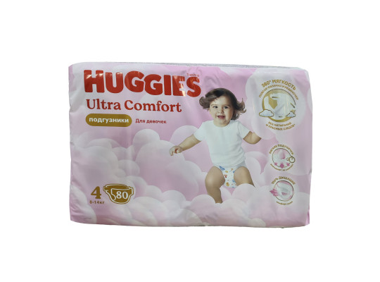 Տակդիր HUGGIES ULTRA GIGA N4 GIRL 80 PC (543680) 