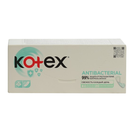 Проклада KOTEX LINERS ANTIBAC EXTRA THIN 1X12 (549132) 