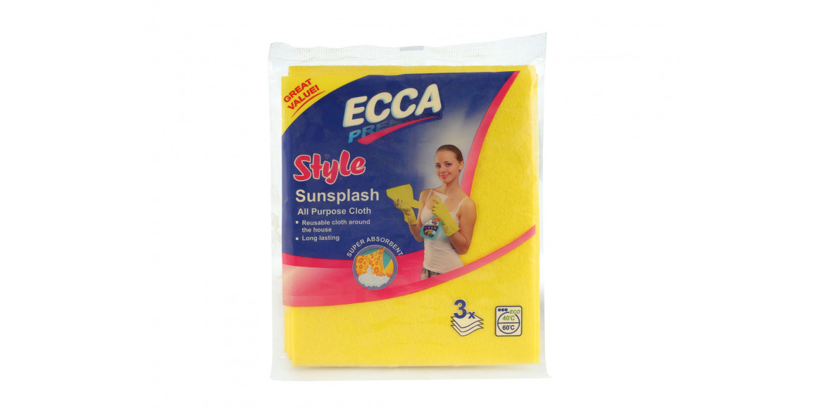 Ткань для чистки ECCA  35X31CM SMALL 3/20PC (560721) 