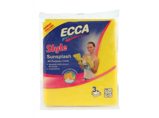 Cleaning cloth ECCA  35X31CM SMALL 3/20PC (560721) 