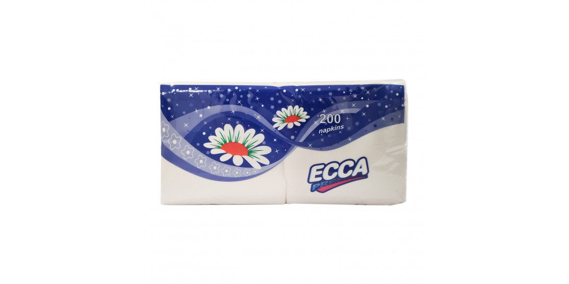 Салфетка ECCA  25*25 Սպիտակ 200/16 Հատ (560783) 