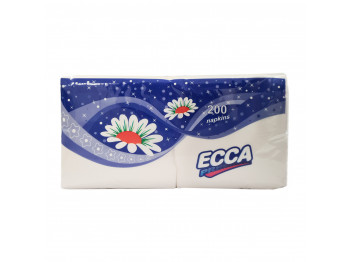 Անձեռոցիկ ECCA  25*25 Սպիտակ 200/16 Հատ (560783) 