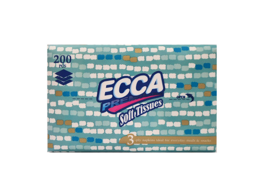 Napkin ECCA  3LR 21X17CM 200PC (561391) 