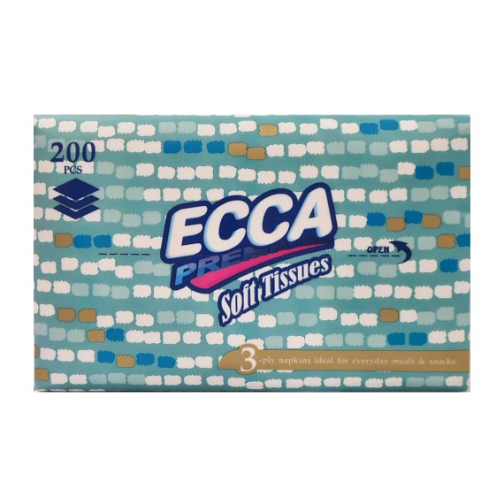 Անձեռոցիկ ECCA  3LR 21X17CM 200PC (561391) 