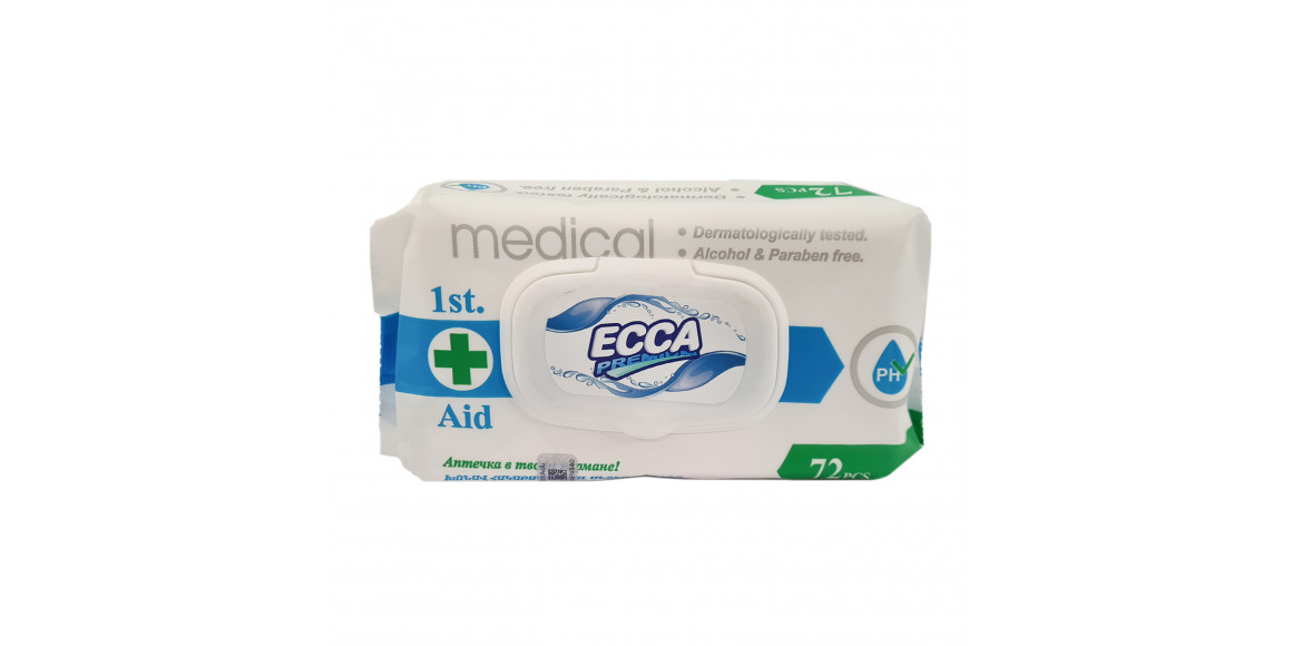 Wet wipe ECCA  Medical 72/12հատ (561698) 