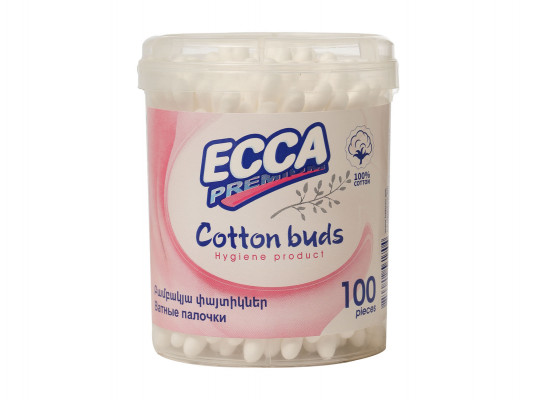 Cotton buds ECCA  ROUND 100PC (561704) 