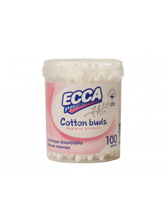 Cotton buds ECCA  ROUND 100PC (561704) 