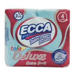 Toilet paper ECCA  PREMIUM DELUXE 4ՀԱՏ 3Շ (561742) (BLUE) 