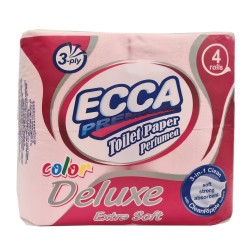 Toilet paper ECCA  PREMIUM DELUXE 4ՀԱՏ 3Շ (561742) (RED) 